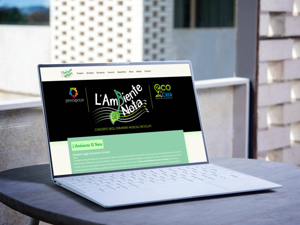 Mockup del sito web lambientesinota.it