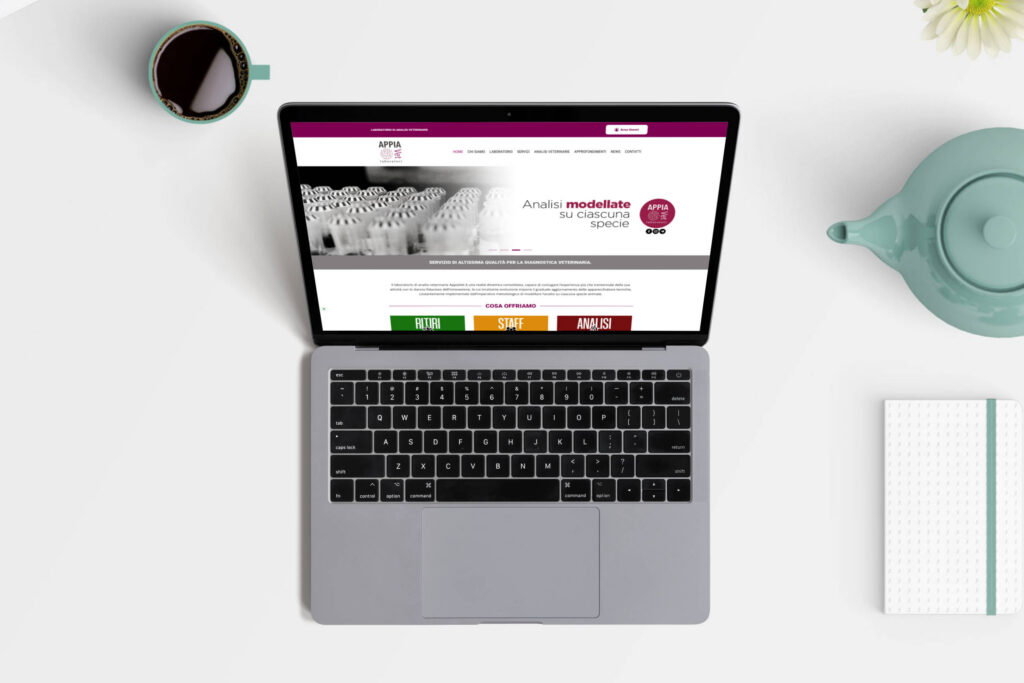Mockup del sito web appiavet.com