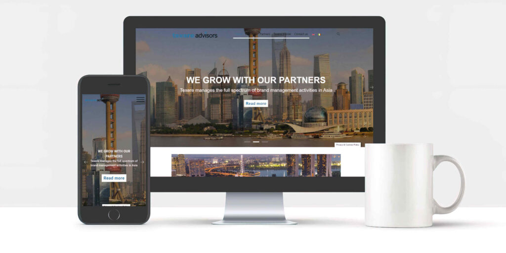 Mockup del sito web texereadvisors.com