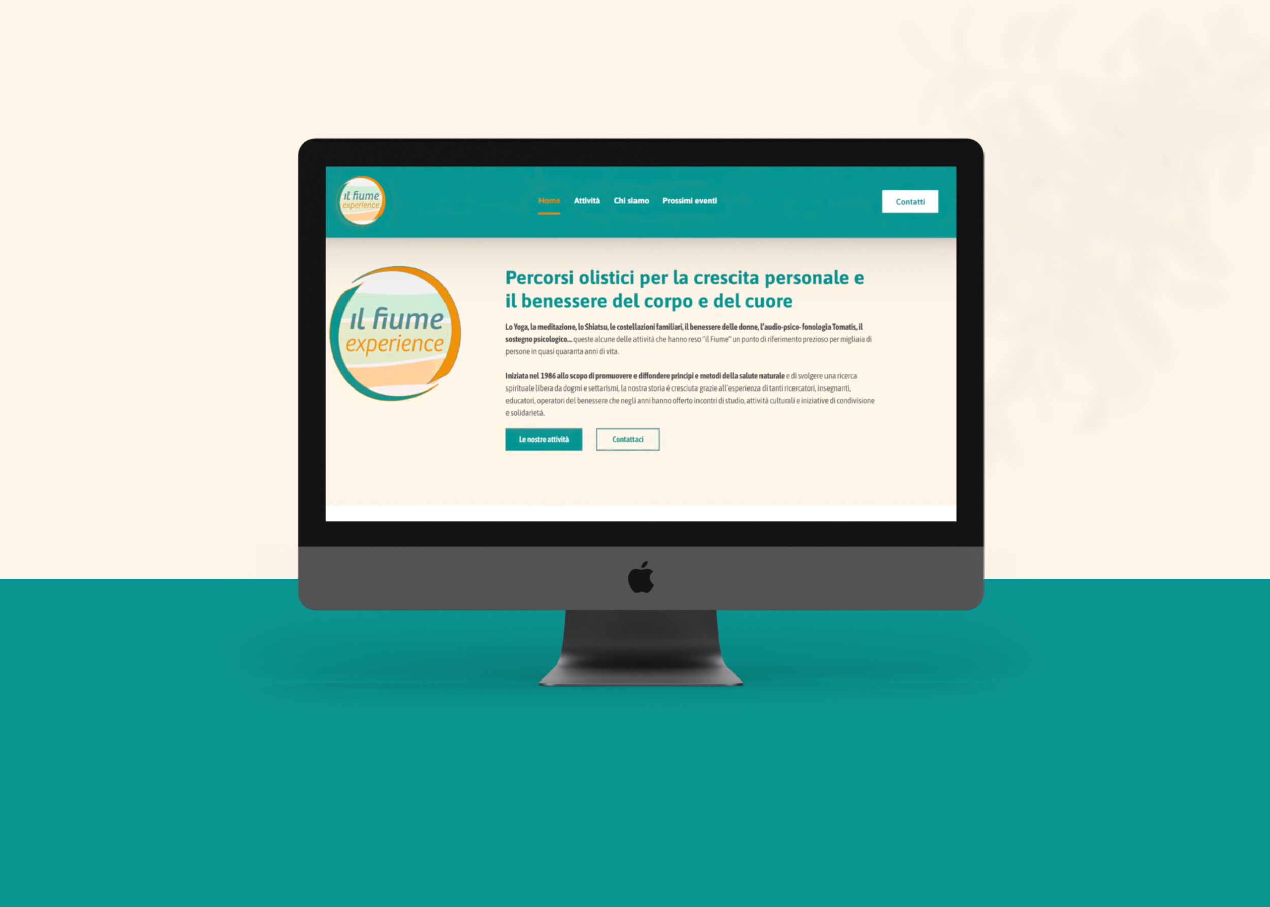 Mockup del sito web ilfiume.org
